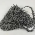 Grey Chenille Triangular Mop Head Replacement Pad Household Floor Cleaning Tool Accessory - Reinforced Sectional Pole with 2 Large Triangular Chenille Pads