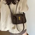 Women Brown Retro Messenger Bag Casual Soft Leather Crossbody Shoulder Handbag New - Brown