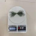 Green artificial plastic pine needle bundle weighing 4.6g for Christmas decoration - Double Head Length 11cm Diameter 5cm