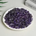 Natural purple amethyst crystal chips for home decor aromatherapy and meditation - Premium Amethyst / 5-7mm (100g)