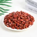 Polished natural red jasper crystal stone chips for home decor and aromatherapy - 3-5mm/500g / Red Jasper