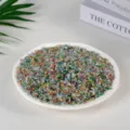 Natural multi-colored mixed crystal crushed stones for aromatherapy and home decor - Cat's Eye Stone (3-5mm) / 100g Pack / Colorful
