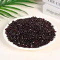 Natural dark red garnet crystal chips in white plate for aromatherapy and home decoration - 3-5mm/500g / Garnet