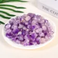 Natural raw purple amethyst crushed stones for crystal healing, aromatherapy and home decor - Amethyst Flower / 0.5-1.5cm (100g)