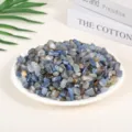Polished natural blue agate crystal chips for aromatherapy and home decoration - 3-5mm/500g / Blue Agate