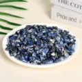Natural blue sodalite crushed crystal stones for home decor and aromatherapy - Sodalite / 9-12mm (100g)