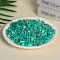 Premium natural turquoise crushed stone chips for home decoration and aromatherapy - Turquoise / 7-9mm (100g)