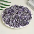 Natural purple amethyst crystal chips stones for aromatherapy and home decor display - Amethyst (Whitish) / 7-9mm (1000g)