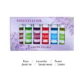 Set de aceites esenciales solubles en agua aromaterapia para humidificador coche 6 botellas - 6 uds. de 5 ml / 90 g/caja
