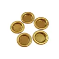 Vassoio bruciatore incenso metallo piccolo supporto conico oro accessori aroma 5 pz - Set da 45 pezzi / Oro