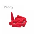 Red peony aroma incense cones for natural home deodorization and indoor relaxation pack - Peony