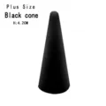 Black incense cone tower for aromatherapy and home fragrance relaxation with 4.2cm height decor - Plus* Large Black Fortune Incense