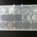 DIY jewelry accessories set with vintage bronze pendant trays and clear glass cabochons. - One Box