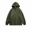Sweat a capuche decontracte streetwear homme en sudeine vert olive avec poche kangourou. - M / Hauts / Vert Militaire