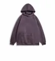 Sweat à capuche décontracté en suédine pour homme automne hiver streetwear violet - Violet