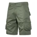 Herren olivgrüne Cargoshorts mit vielen praktischen Taschen für den Sommer Outdoor. - 29 / Unterteile / Armeegrün