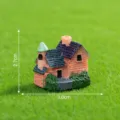 Miniature resin villa cottage for moss micro landscape succulent pot decor - Model A House / 高2.7cm x 宽3.0cm