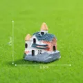 Mini modelo de casa de resina para decoración de micro paisajes, tamaño 3,3 cm. - Modelo C Casa / 高3.3cm x 宽3.3cm