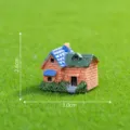 Detailed miniature brick villa house model for micro landscape succulent decoration - Model D House / 高2.6cm x 宽3.0cm
