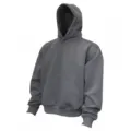 Sweat à capuche homme uni casual ample, haut sweat-shirt court à capuche variante. - M / Hauts / Gris foncé
