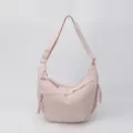 Bolso cruzado informal para mujer estilo dumpling, gran capacidad bolso diario elegante. - Rosa Claro