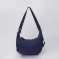 Dark blue dumpling crossbody bag casual women's lightweight shoulder bag daily use. - Blue