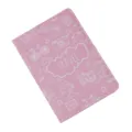 Funda para pasaporte de piel sintética rosa con bonitos diseños de viaje, ideal. - Rosa