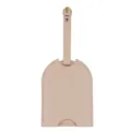 Minimalistisches PU-Leder-Gepäckschild mit Metallschnalle für Reisekoffer und Taschen. - Khaki