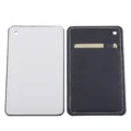DIY lederen sublimatie kaartjeshouder voor telefoon achterkant, zwart wit blanco design. - Card Holder / Zwart en Wit