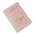 Rosa glitzernde PU Leder Reisepasshülle mit goldener Weltkarte Design Reisedokument. - Glitzer Rosa