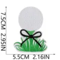 Superbe patch brodé motif de golf thermocollant accessoire pour veste et sac. - Écusson Brodé de Balle de Golf (C34GEF-125-11) / Pièce Unique (7.5x5.5cm)