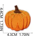 Cute autumn pumpkin embroidery patch iron-on applique DIY clothing repair craft 4.4x4.3cm - Pumpkin Patch Style (C27MG-082-20)