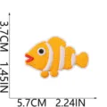 Clownfisch Stickerei Aufnaher Ozean Tier Stoff Applikation niedliche Dekoration Abzeichen - Clownfisch Stil