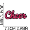 Pink Cheer embroidered patch DIY clothing accessory decorative patch 7.5x3cm size - X27SD-08-23