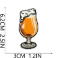 Sommer Bier bestickter Aufnäher Karneval Bierfest dekoratives Abzeichen Applikation - 3D Bierglas Stil (W27PJ-088-08)