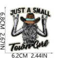 Western cowboy style embroidered patch DIY iron on clothing jacket hat accessory badge - Western Cowboy Character Style (C28TQ-135-14)