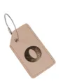 Etichetta bagaglio in pelle PU con cavo in acciaio e design con lettera O per valigia - Lettera O