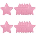 Écussons pailletés étoile rose pour décoration de vêtements, appliqués brodés DIY sacs. - Rose Plein Set de 12 / Rose