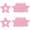 Patch brodé étoile sequins roses thermocollant pour vêtements sac DIY décoration - Rose Creux Set de 12 / Rose