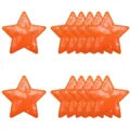 Écusson étoile à paillettes orange, applique brodée DIY pour décoration de vêtements. - Orange Plein Set de 12 / Orange