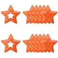 Patchs Paillettes Étoile Orange DIY Broderie Étoile Applique pour Vêtements et Sacs - Orange Creux Set de 12 / Orange