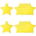 Écussons brodés étoiles de paillettes jaunes pour vêtements, sacs et décoration DIY. - Jaune Plein Set de 12 / Jaune