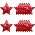 Patch étoile à paillettes rouges brodé bricolage décoration de vêtements ensemble - Rouge Plein Set de 12 / Rouge