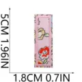 Toppa ricamata con lettera inglese rosa con tessuto floreale per decorazione di vestiti - C13SH-07-I