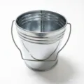 Metall Eiskuebel fuer Bar und Champagner mit Griff, langlebiges Eisen Bierkuebel Design. - 80x90x100mm / Silber
