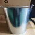 Verzinkter Eisen Eimer Metall Bier Eimer mit Griff fuer Bar Party Heimgebrauch Metall Dose. - 5L Gross Unbedruckt