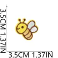 Simpatico distintivo decorativo con toppa ricamata ad ape di cartone animato per vestiti fai-da-te - C13SH-07-24