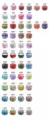 Boîtes en métal en gros pour bougies parfumées, thé et cadeaux avec divers motifs colorés. - Style C39