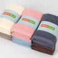 Cotton washcloth face towel set soft absorbent multi color daily use gift wrapping packaged. - Multicolor