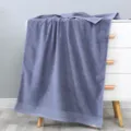 Grey cotton bath towel, soft cloud loop fabric for daily home use and comfortable bathing. - 150x72cm / Medium Grey